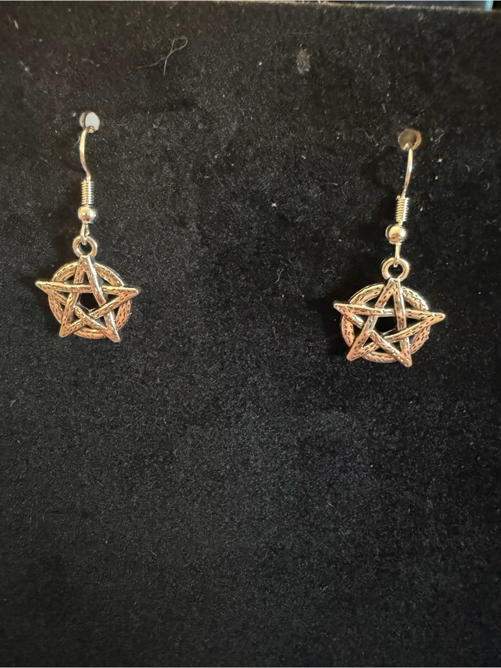 🎇Multi🎇Silver Pentagram Dangle Earrings (3/$15)